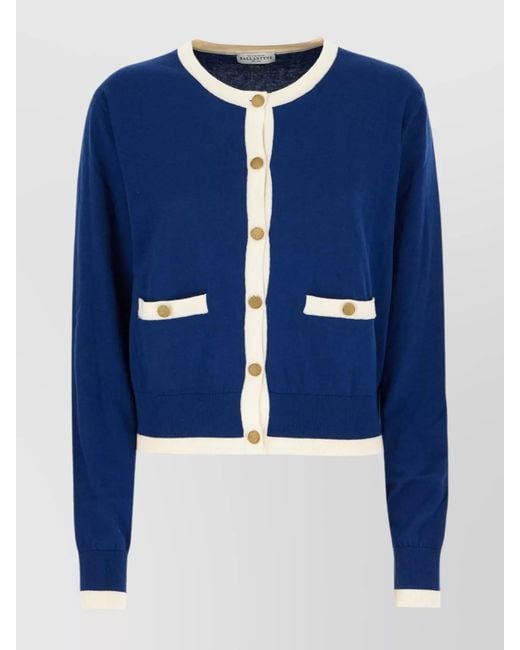 Ballantyne Blue Cashmere Cardigan