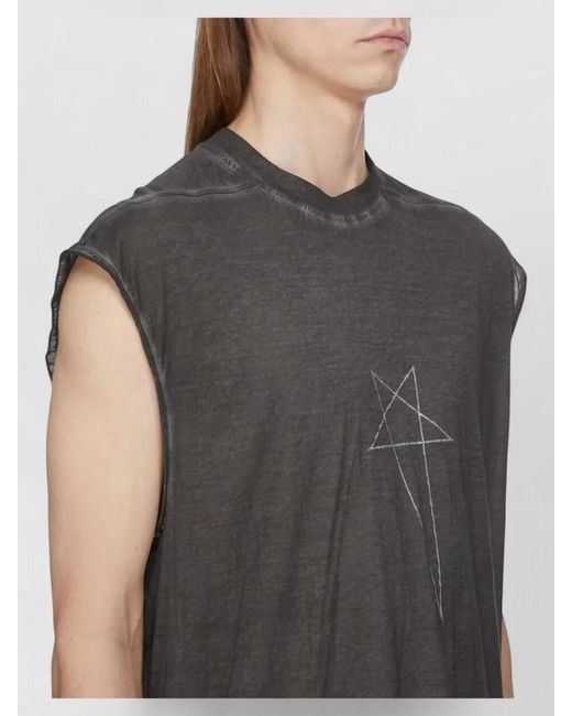 Rick Owens Multicolor Cotton Oversized Printed T-Shirt for men