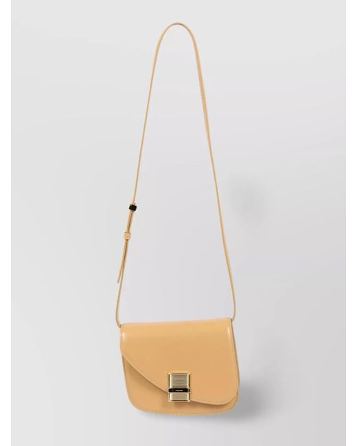 Ferragamo White Leather Shoulder Bag