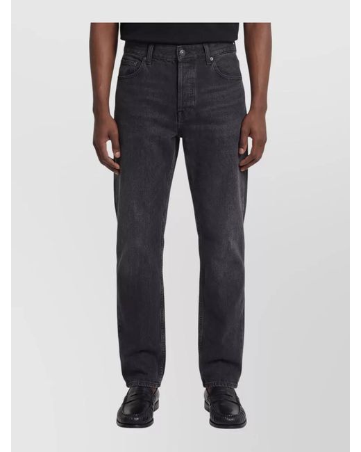 The Row Blue Denim High-Rise Straight-Leg Jeans for men