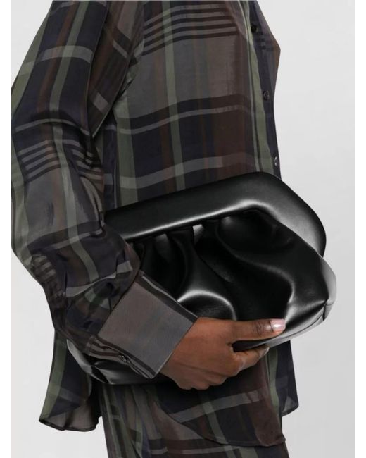 THEMOIRÈ Black Bios Vegan Leather Clutch Bag