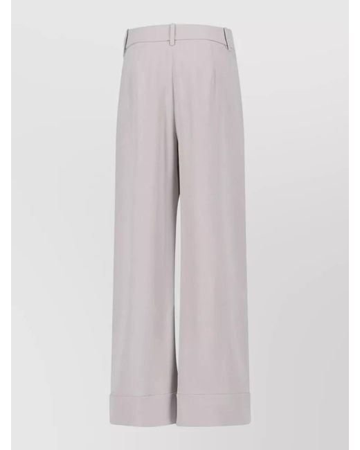 Giorgio Armani Multicolor Silk Wide-Leg Trousers