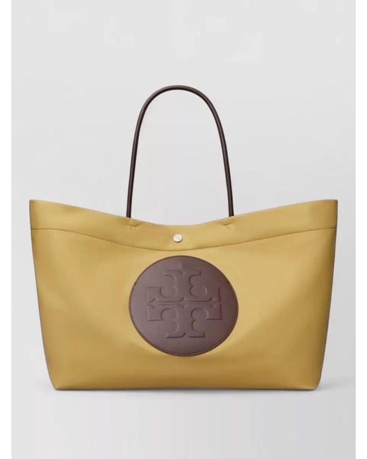 Tory Burch Natural Ella Large Recycled Polyamide Tote Bag