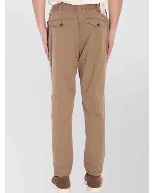 PT Torino Natural Cotton-Blend Straight-Leg Trousers for men