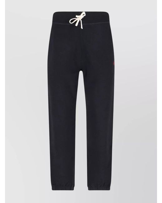 Polo Ralph Lauren Blue Cotton-Blend Fleece Tapered Track Pants for men