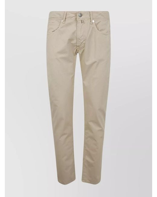 Incotex Natural Denim Straight-Leg Trousers for men