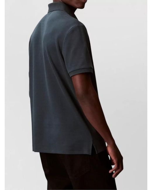 Calvin Klein Black Sportswear Polo Shirt Collar Short Sleeves for men
