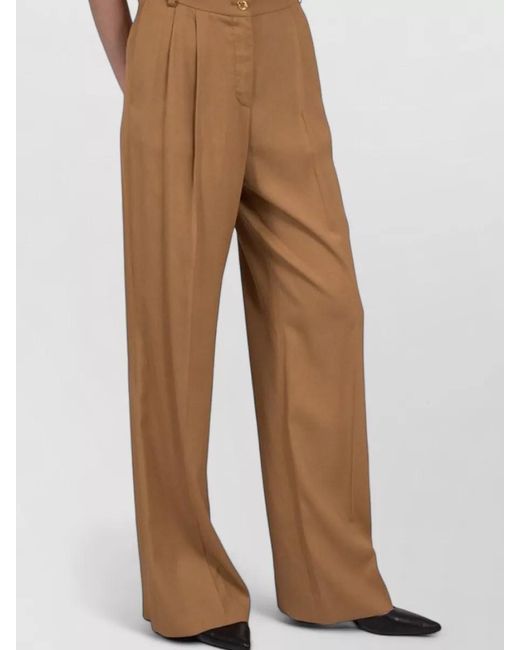 Moschino Brown Wide-Leg Trousers