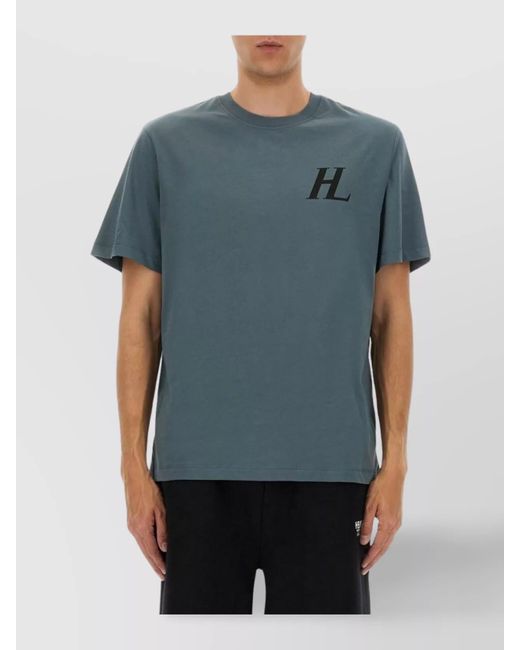 Helmut Lang Blue Capsule Crew Neck T-Shirt With Back Print for men
