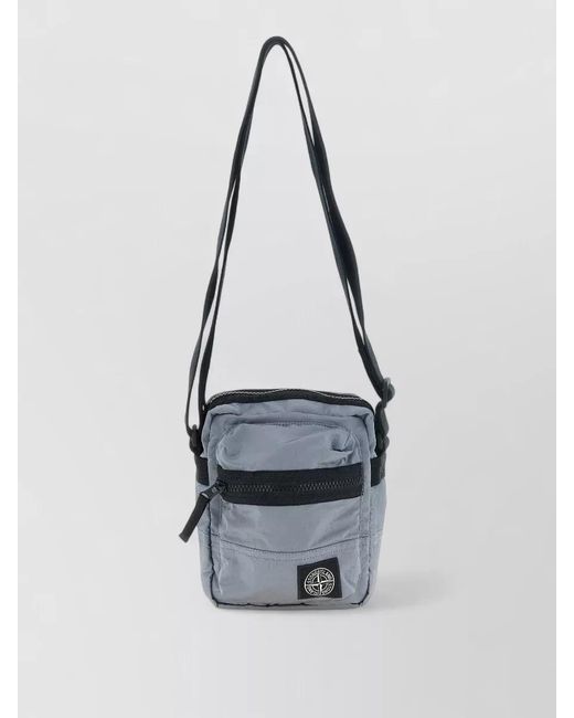 Stone Island Gray Nylon Crossbody Bag for men