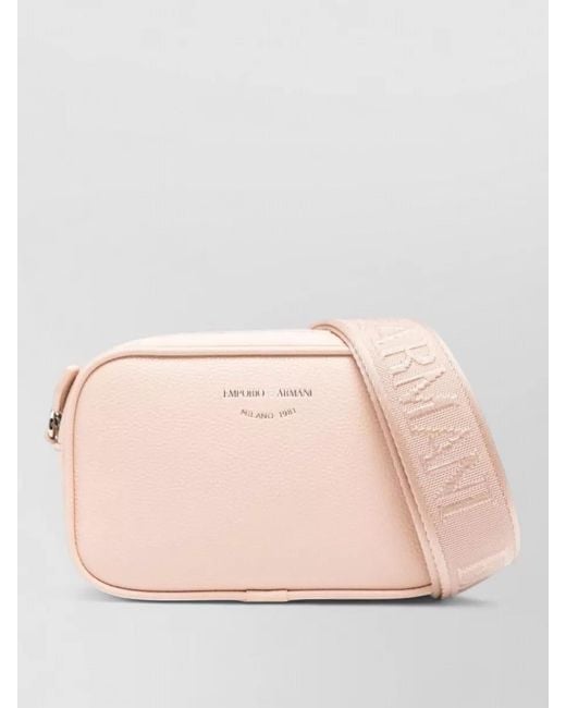 Emporio Armani Pink Logo-Detail Shoulder Bag