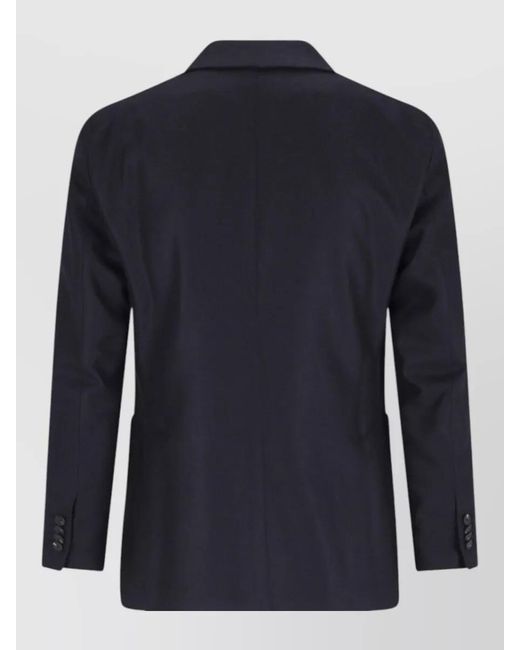Tagliatore Blue Wool Cashmere Blazer for men