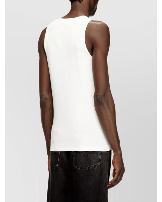 DIESEL White Tank Top for men