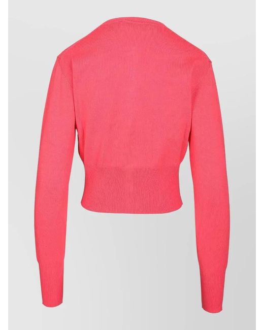 Vivienne Westwood Pink Cashmere Blend Cropped Knit Cardigan