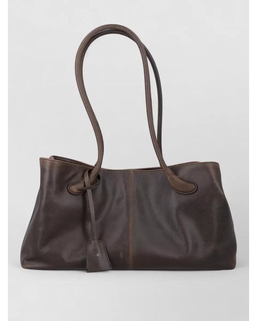 Low Classic Black Haricot Mini Lamb Leather Shoulder Tote