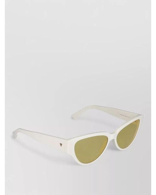 Bottega Veneta White Cat Eye Sunglasses Bv1319S Tinted Lenses