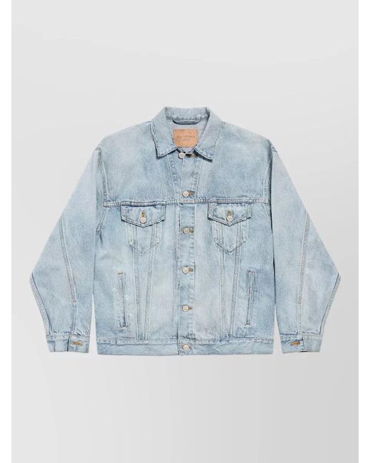Balenciaga Blue Denim Regular-Fit Jacket