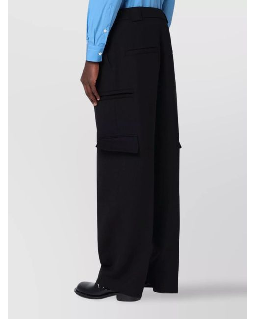 NAMACHEKO NAMACHEKO Black cargo trousers in cotton main image 1
