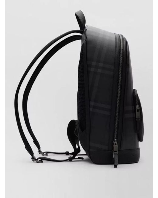 Burberry Black Check Backpack for men