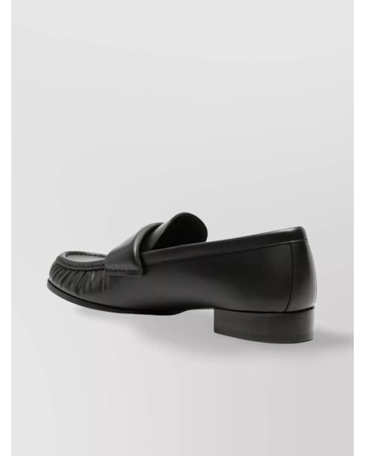 Givenchy Black Leather 4G Loafers