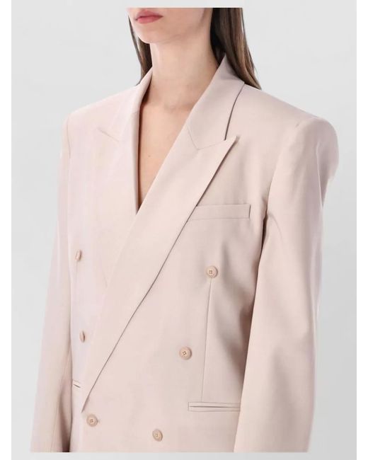 Frankie Shop Pink Monterey Blazer Longline Tailoring Detail