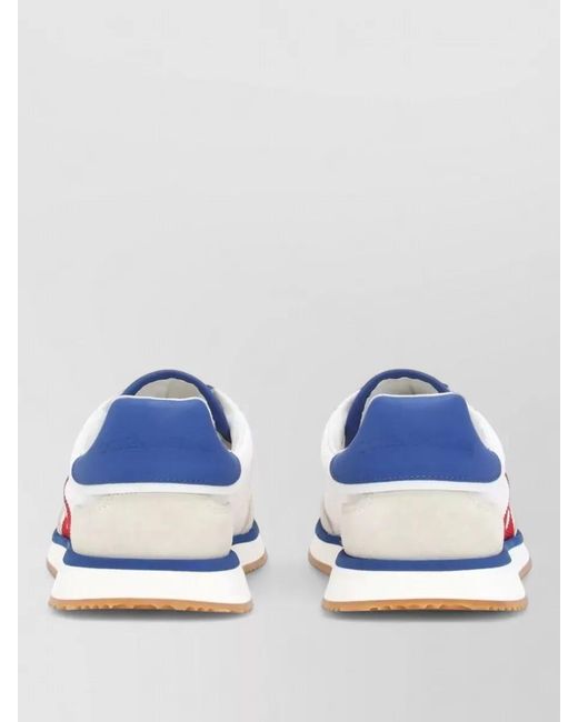 Dolce & Gabbana Blue Leather Low-Top Sneakers for men
