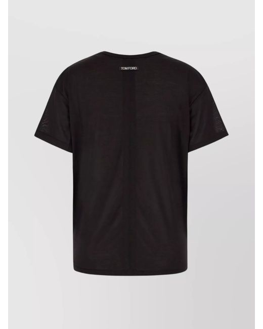 Tom Ford Black Silk Loose-Fit T-Shirt