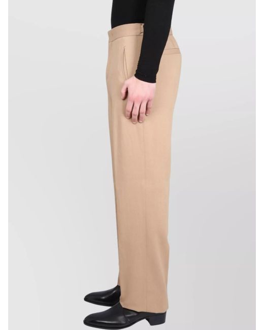 PT Torino Black Regular-Fit Straight-Leg Trousers for men