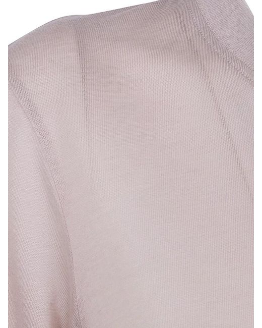 Filippa K Natural Lyocell Cashmere Crew Neck Short Sleeve T-Shirt