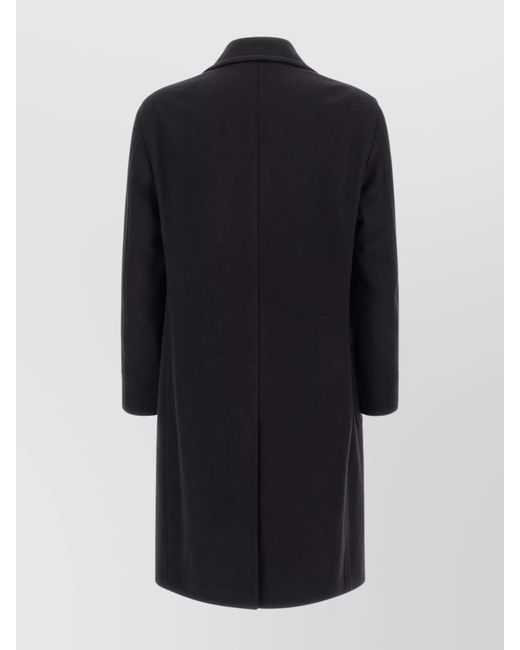 Tagliatore Blue Cashmere Wool Double Breasted Coat for men