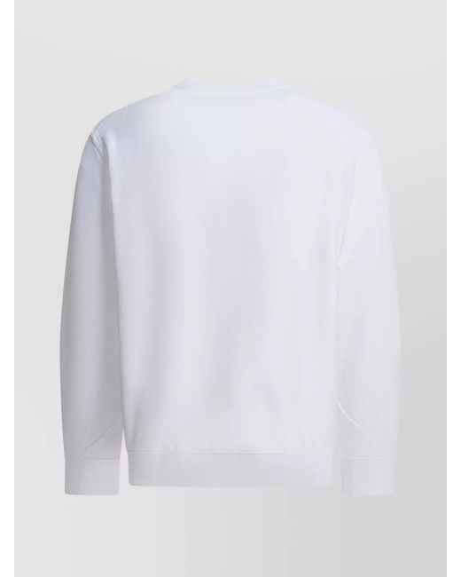Givenchy White Cotton Logo Crewneck Sweatshirt for men