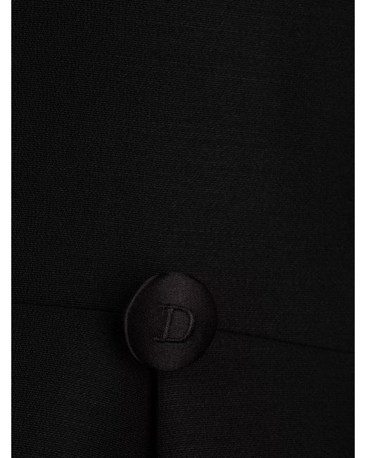 Dior Black Silk Wool Suit Jacket