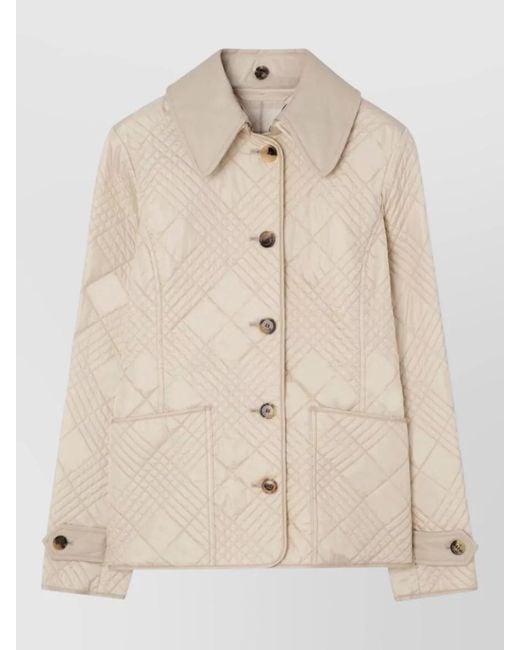 Burberry Natural Fernleigh Nylon Jacket Casual Style