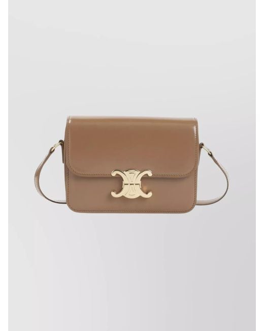 Céline Natural Calfskin Leather Shoulder Bag