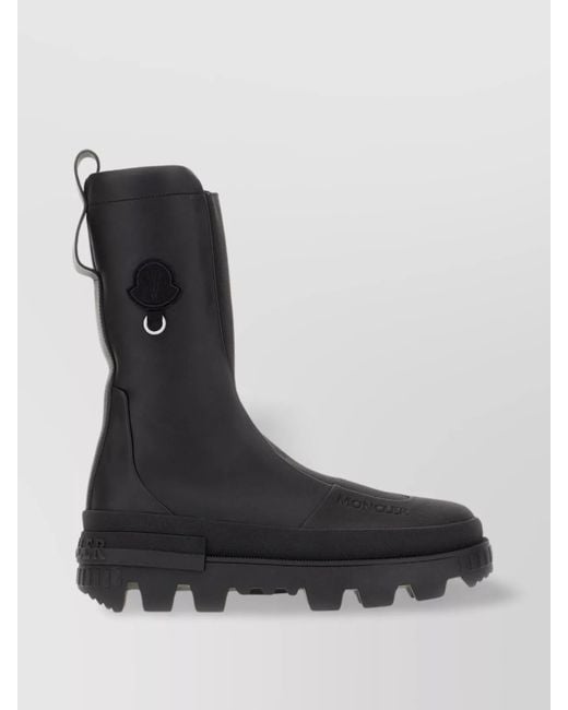 Moncler Genius Black Leather Chelsea Boots
