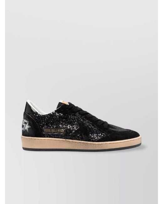 Golden Goose Deluxe Brand Black Leather Low-Top Sneakers
