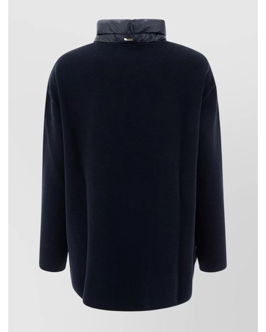 Herno Blue Cotton Padded Puffer Jacket