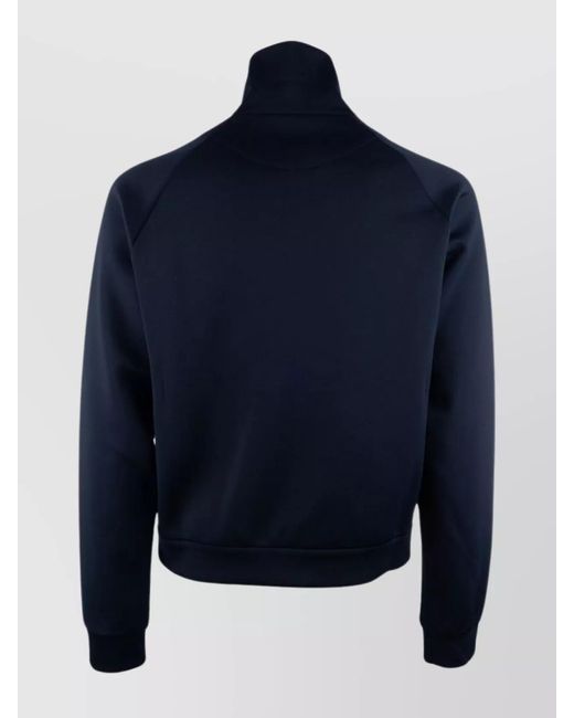Prada Blue High Collar Cuffs Hem Side Pockets for men
