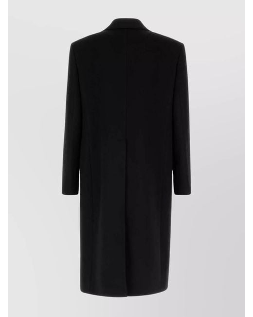 Gucci Black Cashmere Blend Single Breasted Coat for men