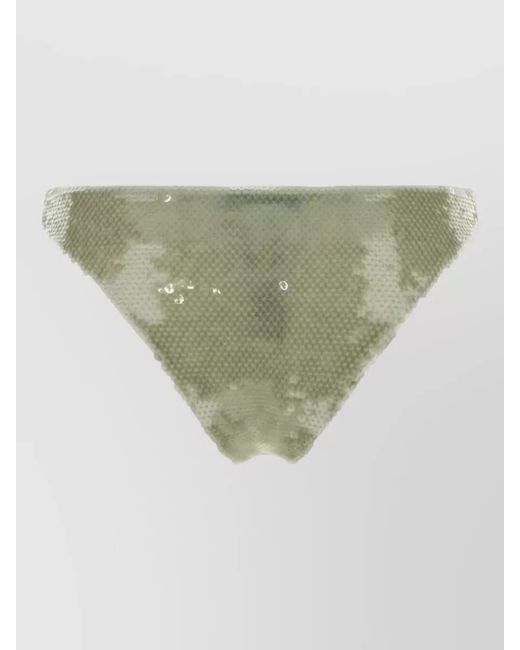 Prada Green Sequin Beachwear Swimsuit High Cut Leg