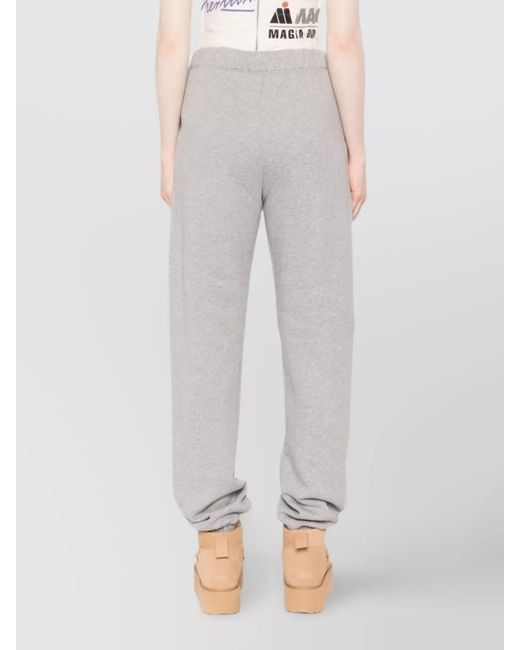 The Attico White Cotton Cuffed Track Pants