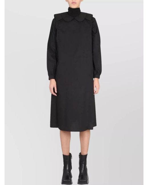 Raf Simons Black Loose Fit Dress Collar