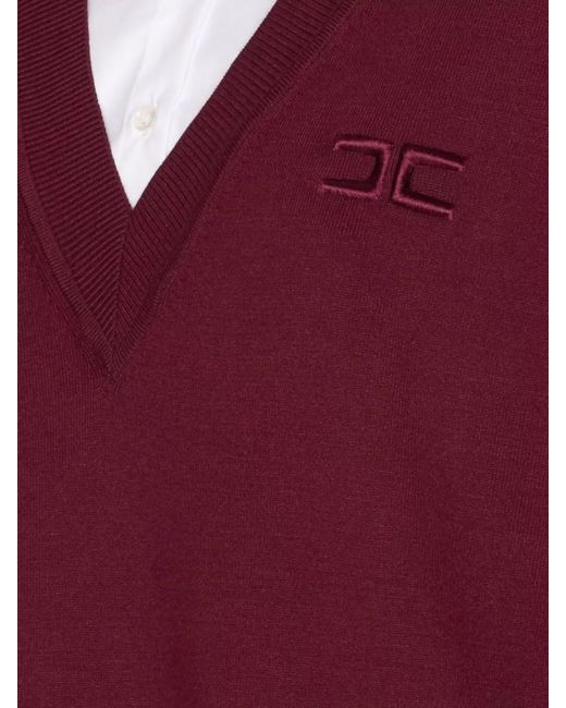 Elisabetta Franchi Red Knit Mini Dress