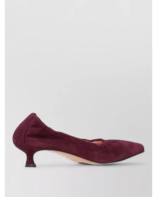 LA ROSE Pink Ballerina Shoes Kitten Heel Pointed Toe