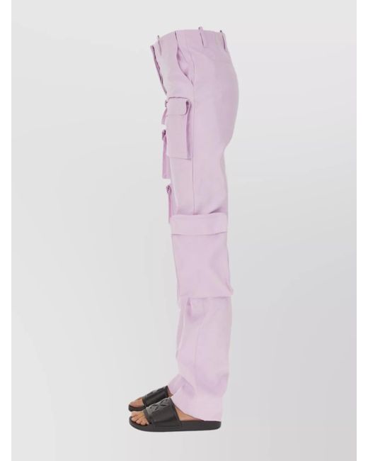 Off-White c/o Virgil Abloh Pink High Waist Cargo Utility Pants