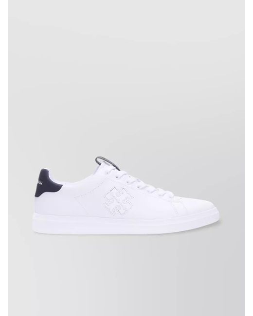 Tory Burch White Double T Howell Sneakers
