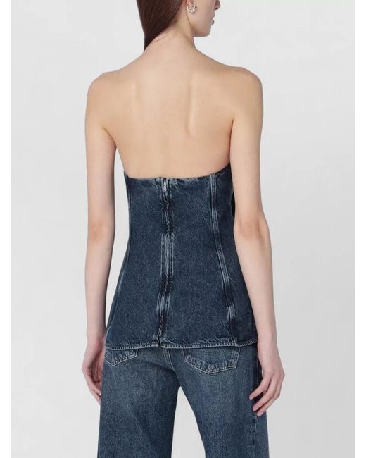 Agolde Blue Top Lara Denim