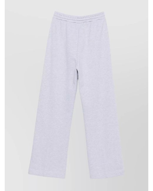 MSGM White Straight-Leg Track Pants