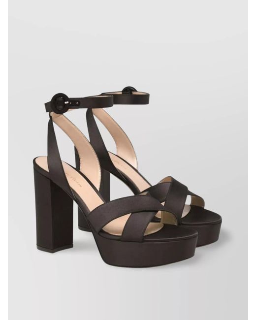 Gianvito Rossi Multicolor Silk Sandals