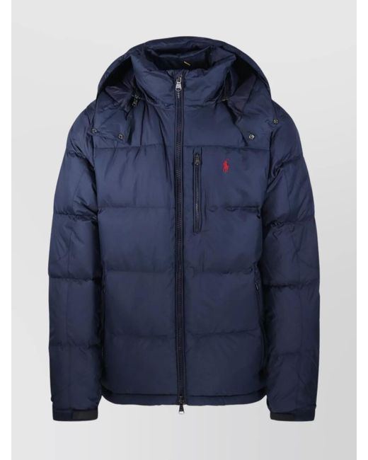 Ralph Lauren Blue Quilted Puffer Jacket for men
